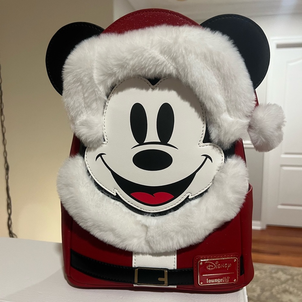 Disney Mickey Santa Holiday Loungefly BackPack